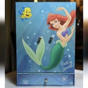 Vintage Rare Disney Ariel "Under The Sea" Music Box Armoire Jewelry Box